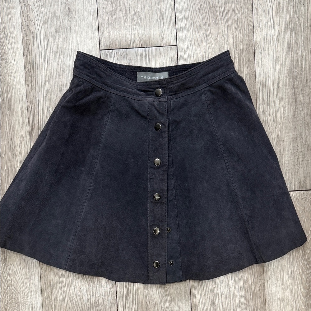 Bagatelle genuine leather high waisted mini skirt xs